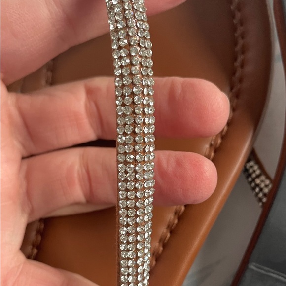Brown Rhinestone Sandals - Picture 4 of 4